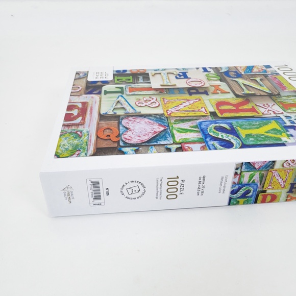 Belvedere Prestige Collection 1000 Piece Puzzle Alphabet Abstract Colorful - Picture 6 of 9
